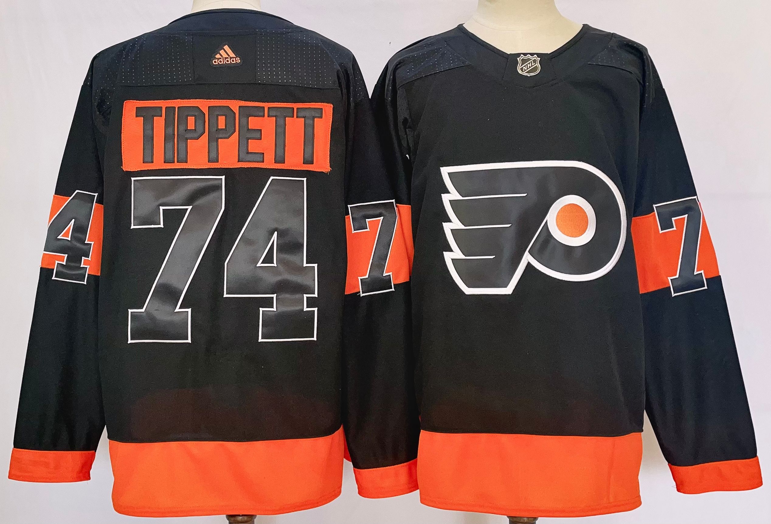 Men's Philadelphia Flyers #74 Owen Tippett Black Stitched Jersey